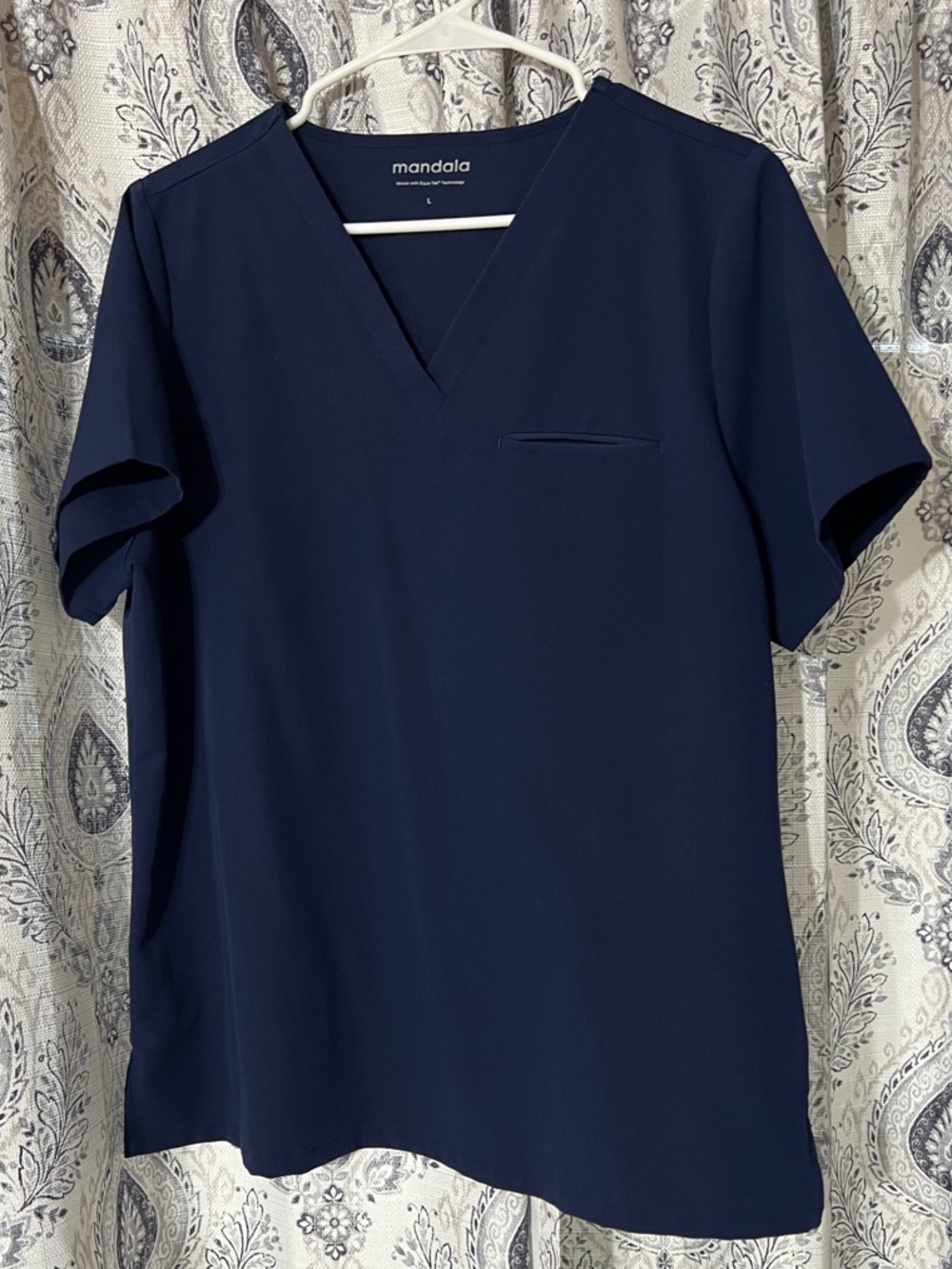 Mandala Women’s V-Neck Navy Top